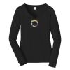 Ladies Long Sleeve Fan Favorite V Neck Tee Thumbnail
