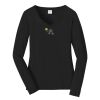 Ladies Long Sleeve Fan Favorite V Neck Tee Thumbnail