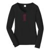Ladies Long Sleeve Fan Favorite V Neck Tee Thumbnail