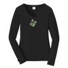 Ladies Long Sleeve Fan Favorite V Neck Tee Thumbnail