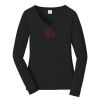 Ladies Long Sleeve Fan Favorite V Neck Tee Thumbnail
