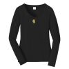 Ladies Long Sleeve Fan Favorite V Neck Tee Thumbnail
