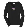 Ladies Long Sleeve Fan Favorite V Neck Tee Thumbnail
