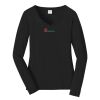Ladies Long Sleeve Fan Favorite V Neck Tee Thumbnail