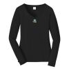 Ladies Long Sleeve Fan Favorite V Neck Tee Thumbnail