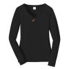 Ladies Long Sleeve Fan Favorite V Neck Tee Thumbnail