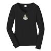 Ladies Long Sleeve Fan Favorite V Neck Tee Thumbnail