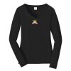 Ladies Long Sleeve Fan Favorite V Neck Tee Thumbnail