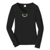 Ladies Long Sleeve Fan Favorite V Neck Tee Thumbnail