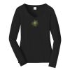 Ladies Long Sleeve Fan Favorite V Neck Tee Thumbnail