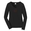 Ladies Long Sleeve Fan Favorite V Neck Tee Thumbnail