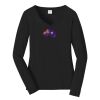 Ladies Long Sleeve Fan Favorite V Neck Tee Thumbnail