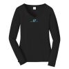 Ladies Long Sleeve Fan Favorite V Neck Tee Thumbnail