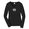 Ladies Long Sleeve Fan Favorite V Neck Tee Thumbnail