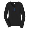 Ladies Long Sleeve Fan Favorite V Neck Tee Thumbnail