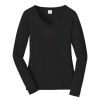 Ladies Long Sleeve Fan Favorite V Neck Tee Thumbnail