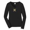 Ladies Long Sleeve Fan Favorite V Neck Tee Thumbnail