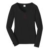 Ladies Long Sleeve Fan Favorite V Neck Tee Thumbnail