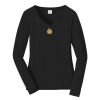 Ladies Long Sleeve Fan Favorite V Neck Tee Thumbnail