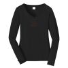 Ladies Long Sleeve Fan Favorite V Neck Tee Thumbnail