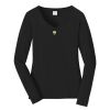 Ladies Long Sleeve Fan Favorite V Neck Tee Thumbnail