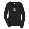 Ladies Long Sleeve Fan Favorite V Neck Tee Thumbnail