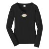 Ladies Long Sleeve Fan Favorite V Neck Tee Thumbnail