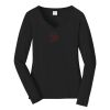 Ladies Long Sleeve Fan Favorite V Neck Tee Thumbnail