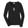 Ladies Long Sleeve Fan Favorite V Neck Tee Thumbnail