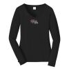 Ladies Long Sleeve Fan Favorite V Neck Tee Thumbnail