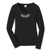 Ladies Long Sleeve Fan Favorite V Neck Tee Thumbnail