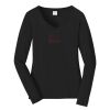 Ladies Long Sleeve Fan Favorite V Neck Tee Thumbnail