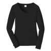 Ladies Long Sleeve Fan Favorite V Neck Tee Thumbnail