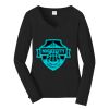 Ladies Long Sleeve Fan Favorite V Neck Tee Thumbnail