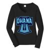 Ladies Long Sleeve Fan Favorite V Neck Tee Thumbnail