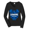 Ladies Long Sleeve Fan Favorite V Neck Tee Thumbnail