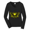 Ladies Long Sleeve Fan Favorite V Neck Tee Thumbnail