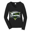 Ladies Long Sleeve Fan Favorite V Neck Tee Thumbnail
