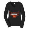 Ladies Long Sleeve Fan Favorite V Neck Tee Thumbnail