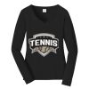 Ladies Long Sleeve Fan Favorite V Neck Tee Thumbnail