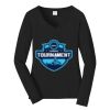 Ladies Long Sleeve Fan Favorite V Neck Tee Thumbnail