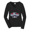 Ladies Long Sleeve Fan Favorite V Neck Tee Thumbnail