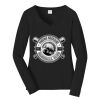 Ladies Long Sleeve Fan Favorite V Neck Tee Thumbnail