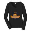Ladies Long Sleeve Fan Favorite V Neck Tee Thumbnail