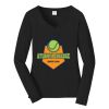 Ladies Long Sleeve Fan Favorite V Neck Tee Thumbnail