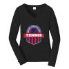 Ladies Long Sleeve Fan Favorite V Neck Tee Thumbnail