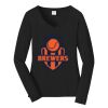 Ladies Long Sleeve Fan Favorite V Neck Tee Thumbnail
