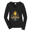 Ladies Long Sleeve Fan Favorite V Neck Tee Thumbnail
