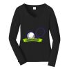 Ladies Long Sleeve Fan Favorite V Neck Tee Thumbnail
