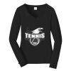 Ladies Long Sleeve Fan Favorite V Neck Tee Thumbnail
